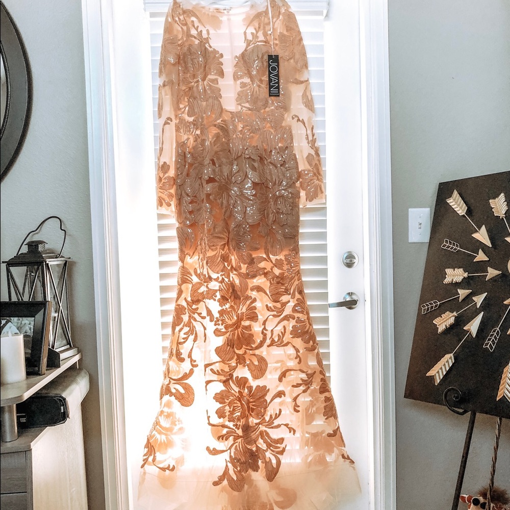 Jovani ***Jovani!***Never Worn-Blush Sparkle Gown!